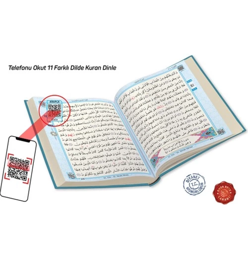Merve Rahle Boy Kuranı Kerim Mavi Renk
