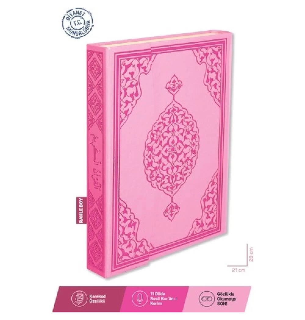 Merve Rahle Boy  Kuranı Kerim  Pembe Renk