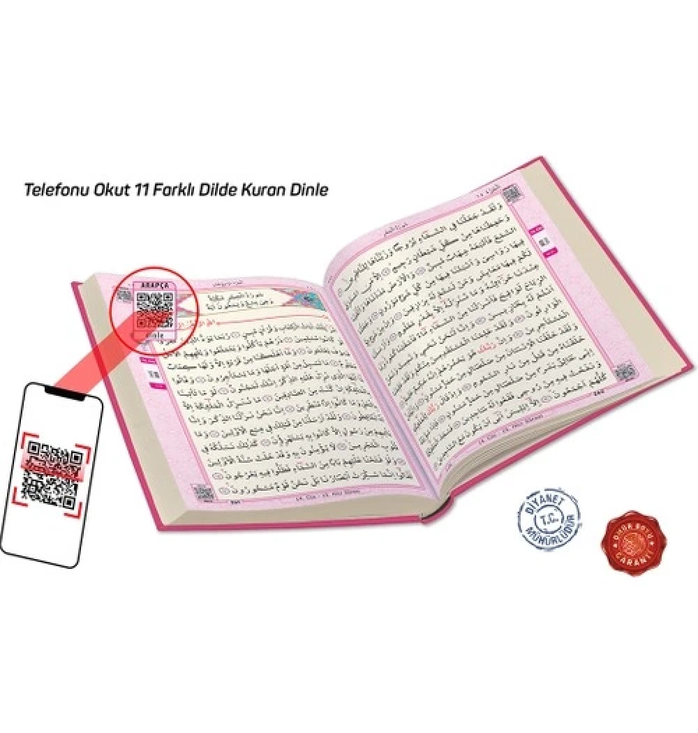 Merve Rahle Boy  Kuranı Kerim  Pembe Renk