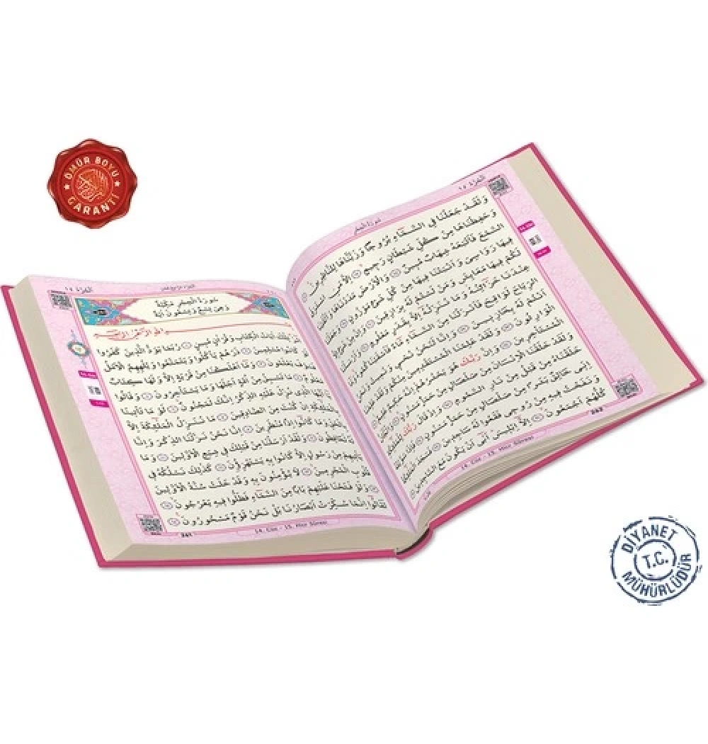 Merve Rahle Boy  Kuranı Kerim  Pembe Renk