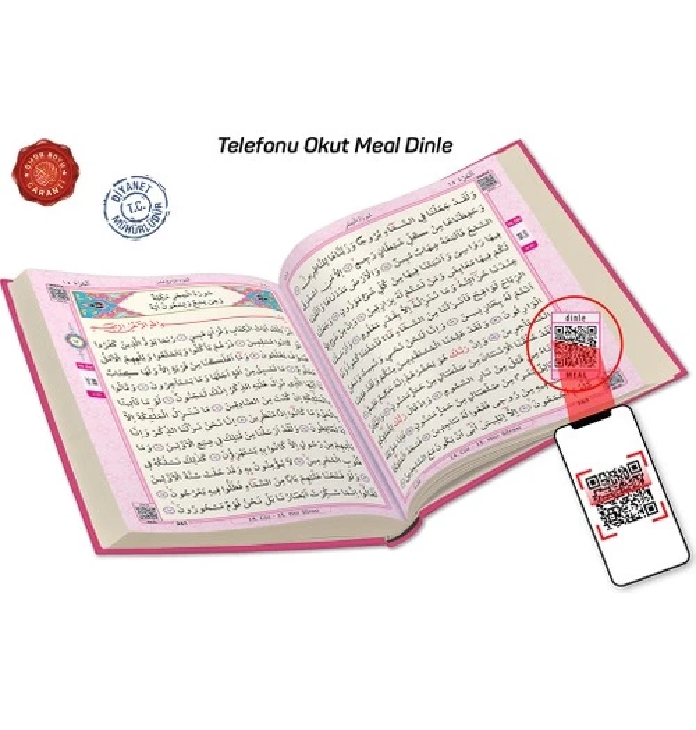 Merve Rahle Boy  Kuranı Kerim  Pembe Renk