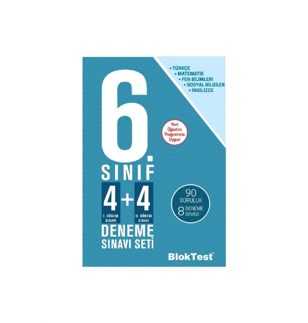 Bloktest 6.Sınıf 4+4 Deneme Sınavı