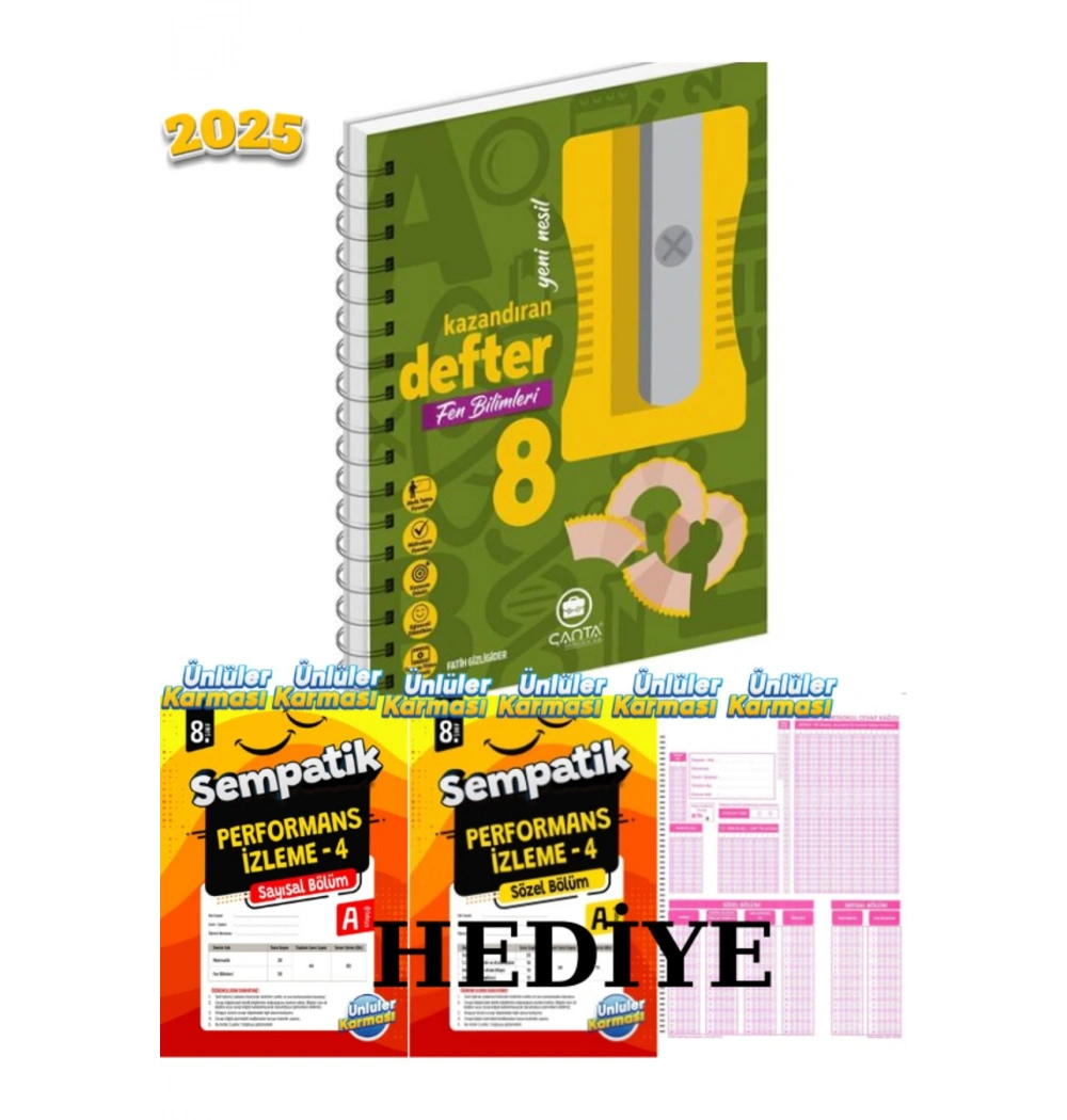 Çanta 8.Sınıf Fen Bilimleri Kazandıran Defter