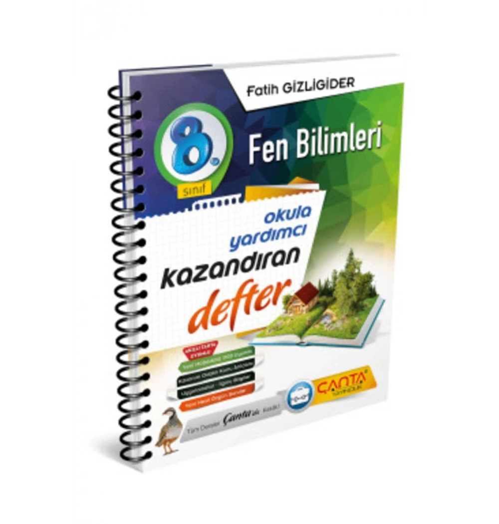 Çanta 8.Sınıf Fen Bilimleri Kazandıran Defter