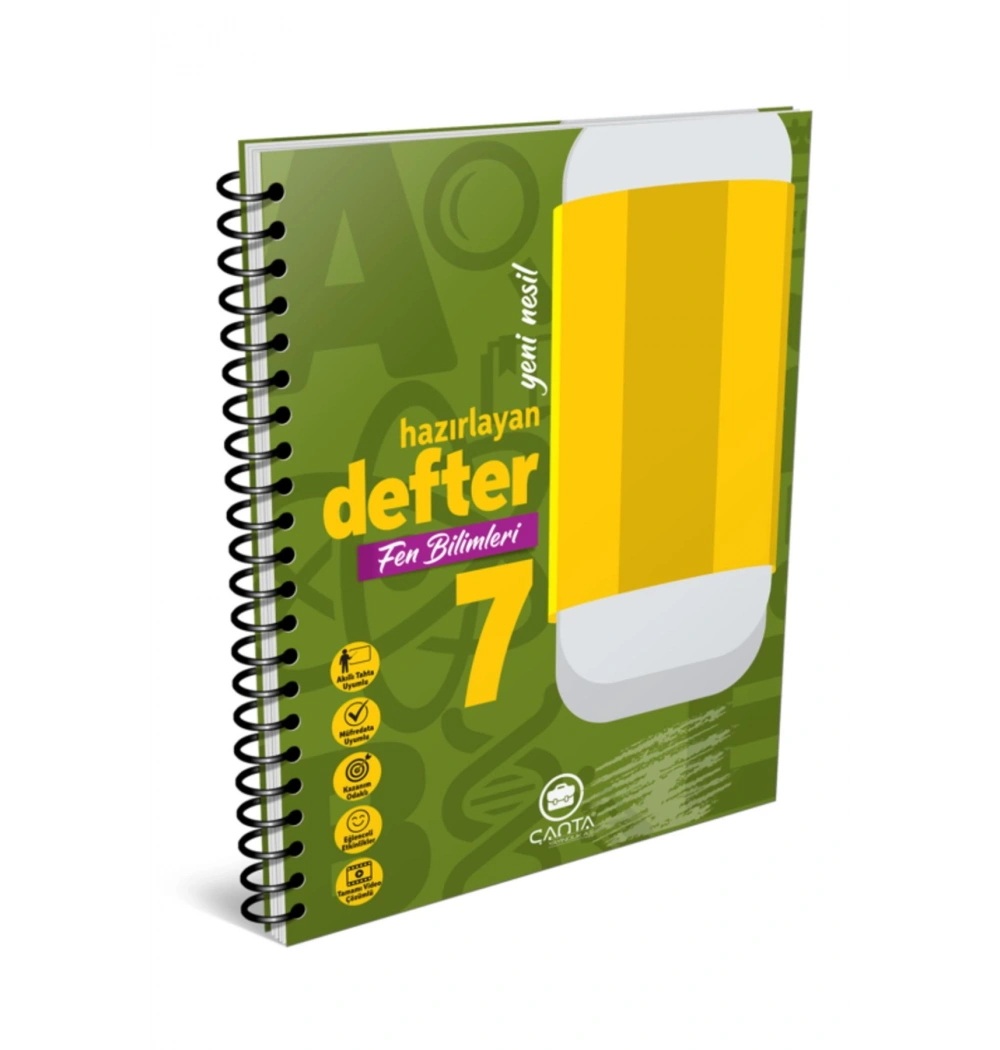 Çanta 7.Sınıf Fen Bilimleri Hazırlayan Defter