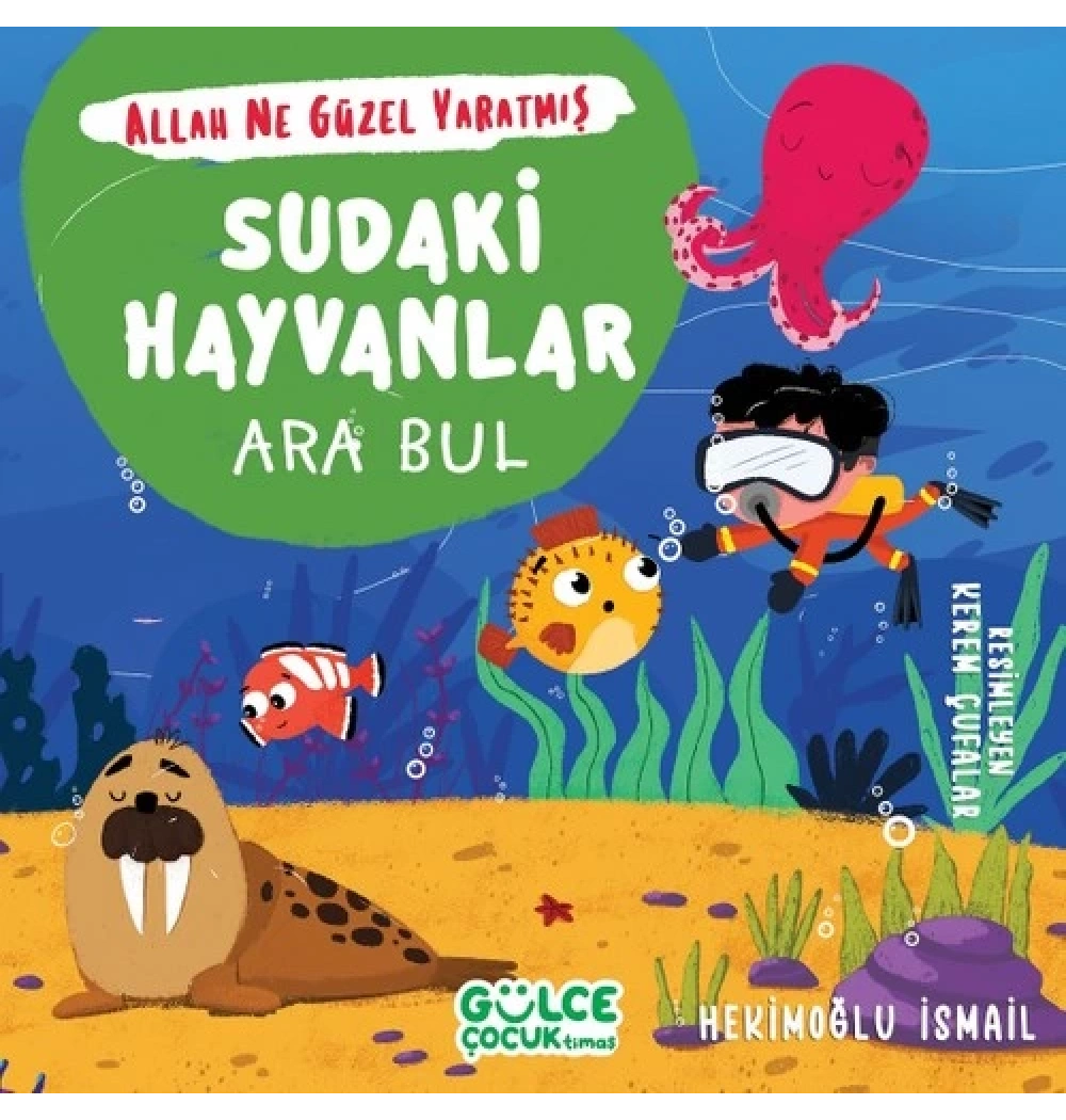 Sudaki Hayvanlar Ara Bul Gülce Çocuk