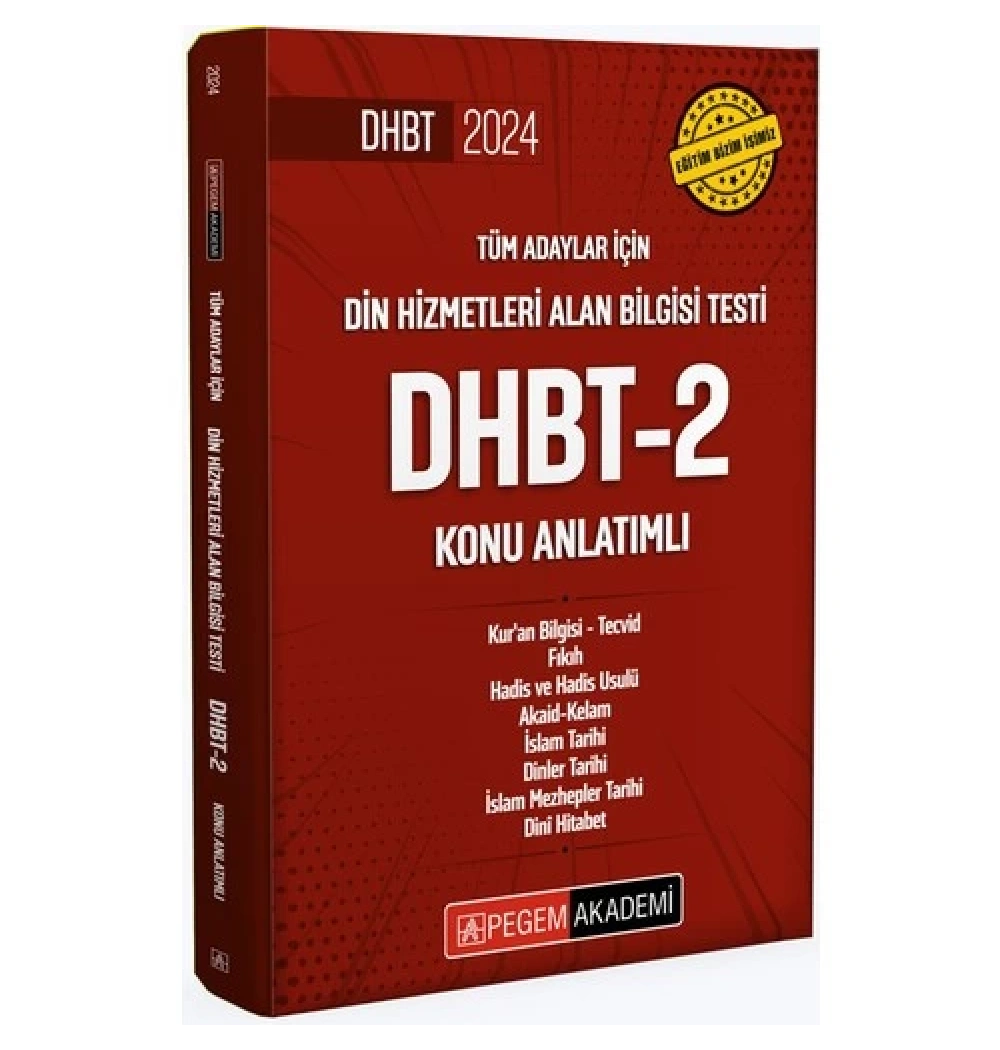 Pegem 2024 Tüm Adaylar Dhbt-2 Konu Anlatimi