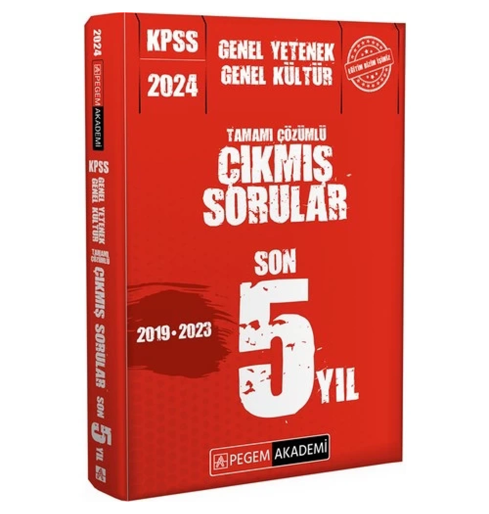 Pegem 2024 Kpss Gy Gk Son 5 Yıl Çıkmış Çözümlü Sorular