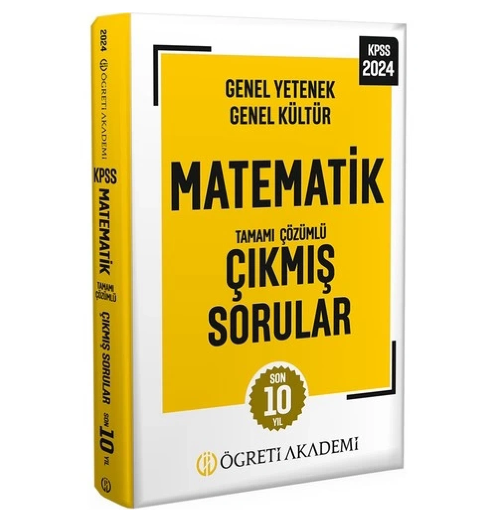 Pegem 2024 Kpss Gy Gk Matematik Son 10 Yil Çikmiş Sorular