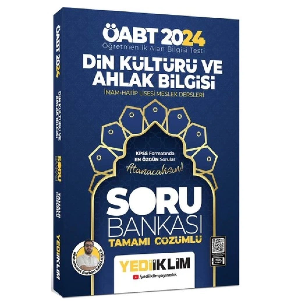 Öabt 2024 Din Kültürü Ahlak Bilgisi Çözümlü Soru Bankası  Yediiklim