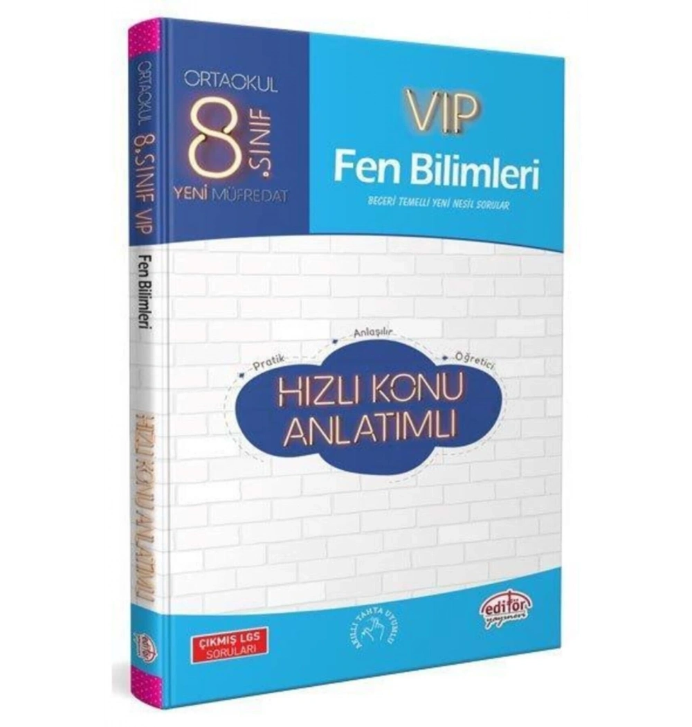 Editör 8.Sınıf Fe Bilimleri Hızlı Konu Anlatımlı