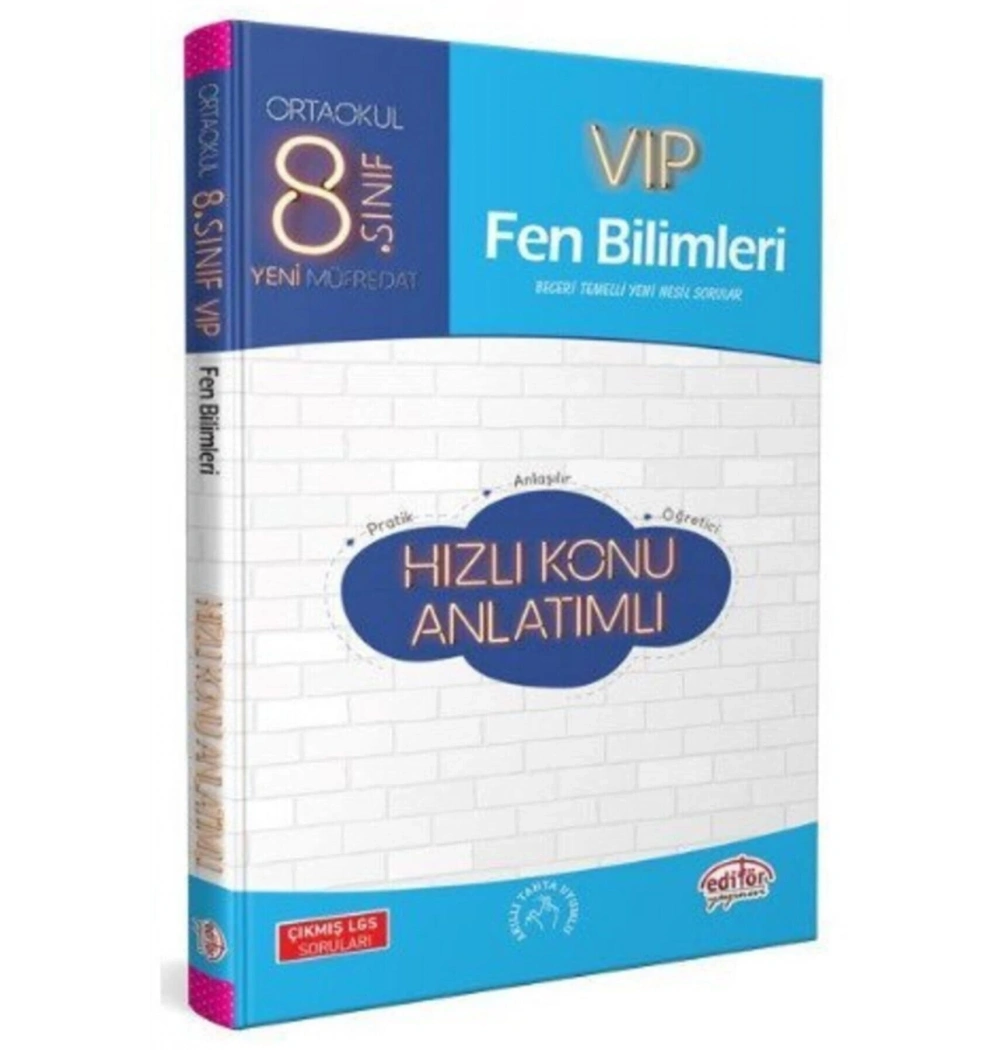 Editör 8.Sınıf Fe Bilimleri Hızlı Konu Anlatımlı
