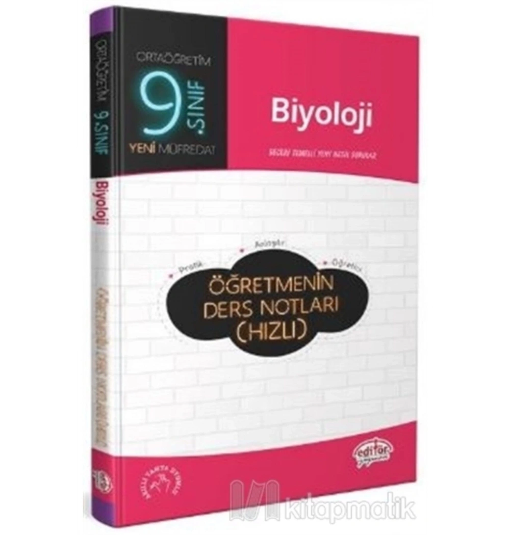 Editör 9.Sınıf Biyoloji Öğretmenin Ders Notları