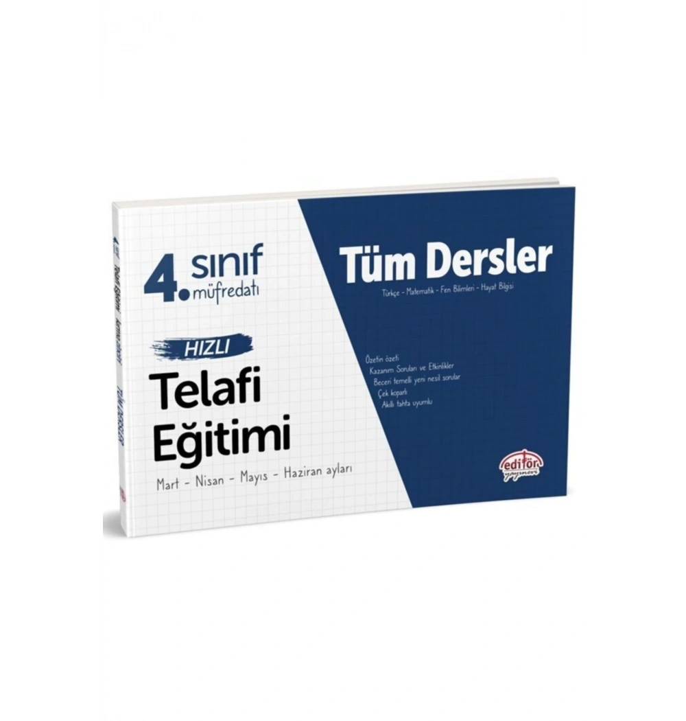 Editör 4.Sınıf Tüm Dersler Hızlı Telafi Eğitimi