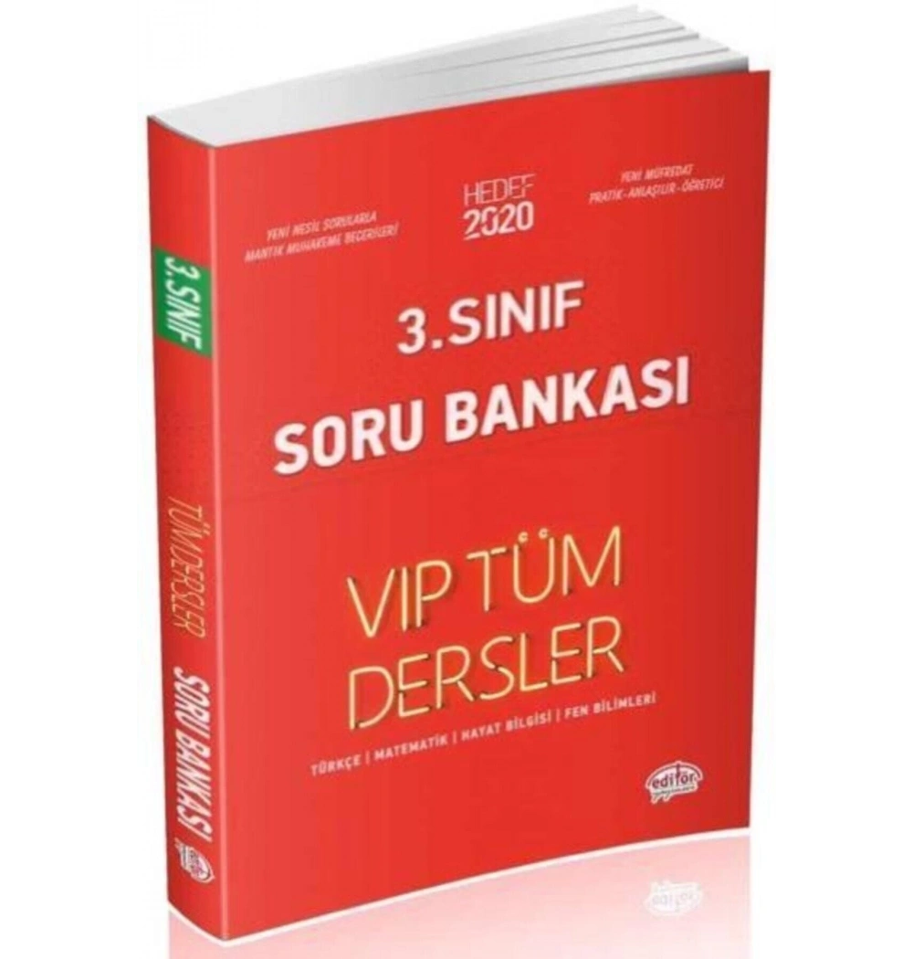 Editör 3.Sınıf Vip Tüm Dersler Soru Bankası