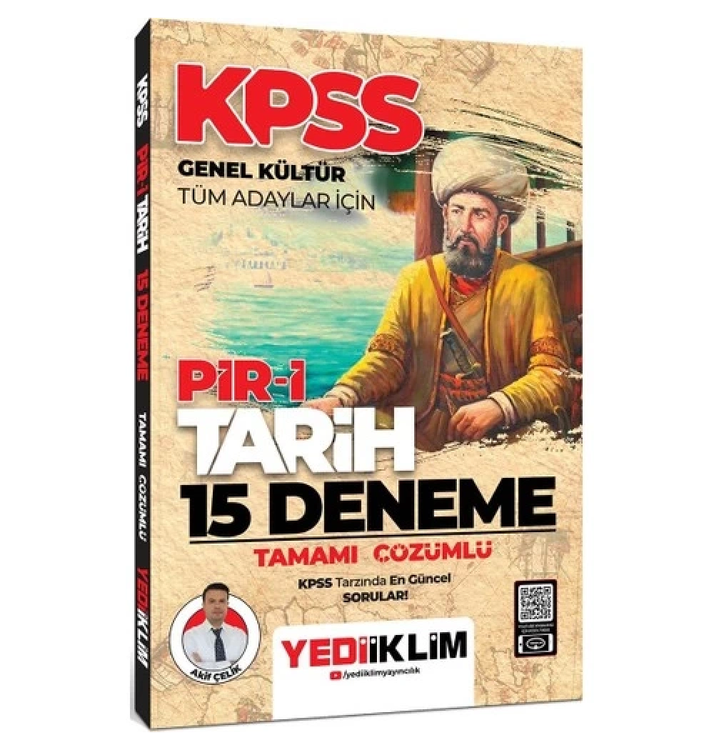 Kpss Gk Tüm Adaylar Piri Tarih Çözümlü 15 Deneme  Yediiklim