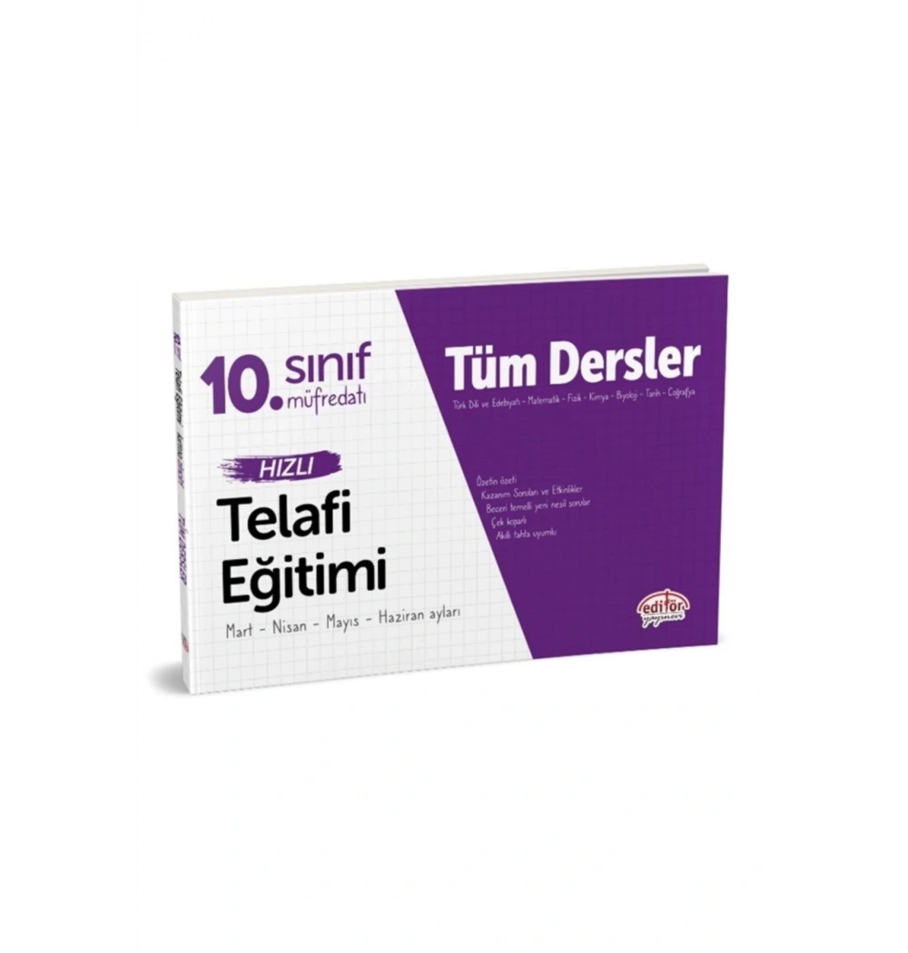 Editör 10.Sınıf Tüm Dersler Telafi Eğitimi