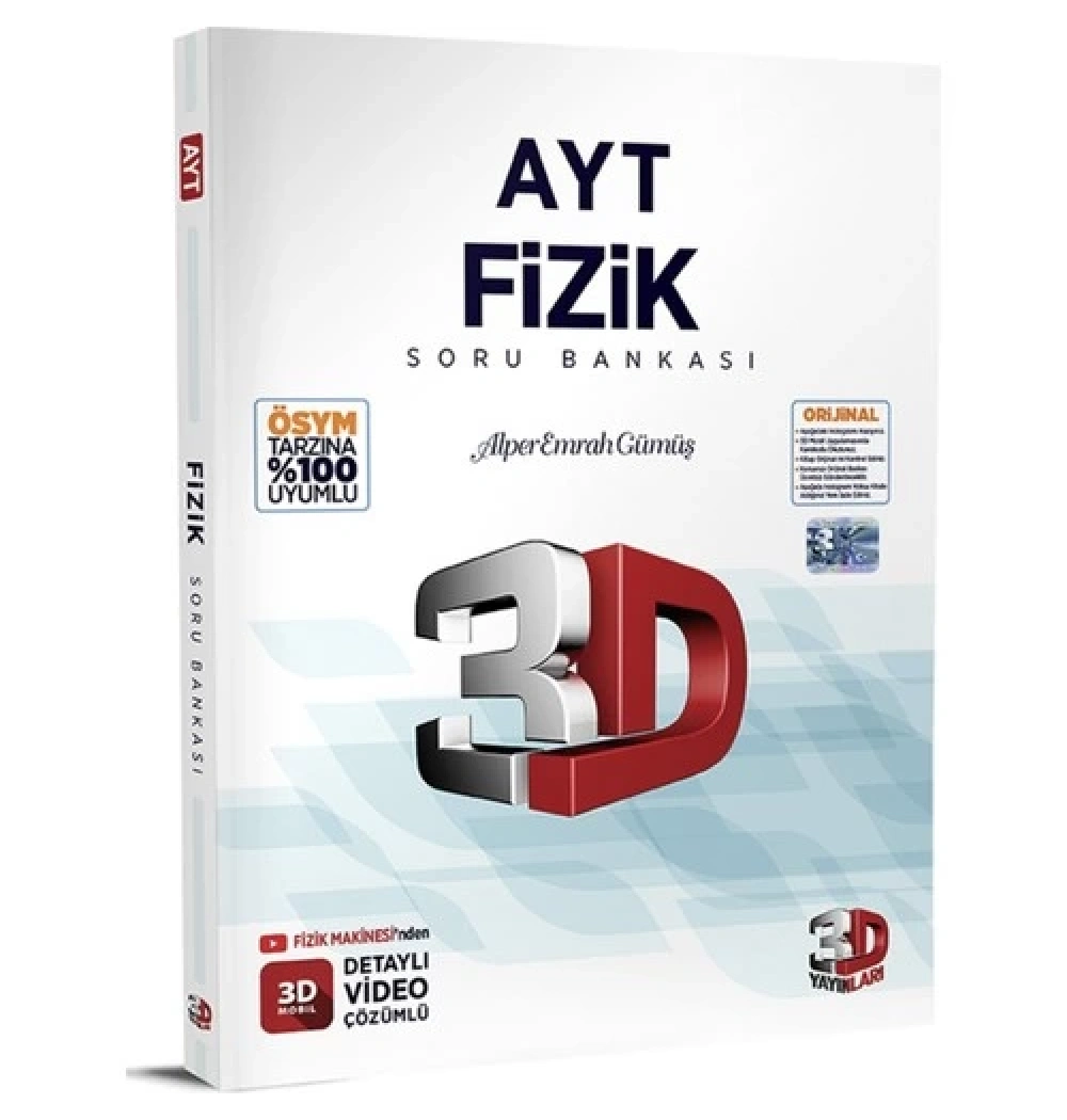 3D Ayt Fizik Soru Bankası Alper Emrah Gümüş