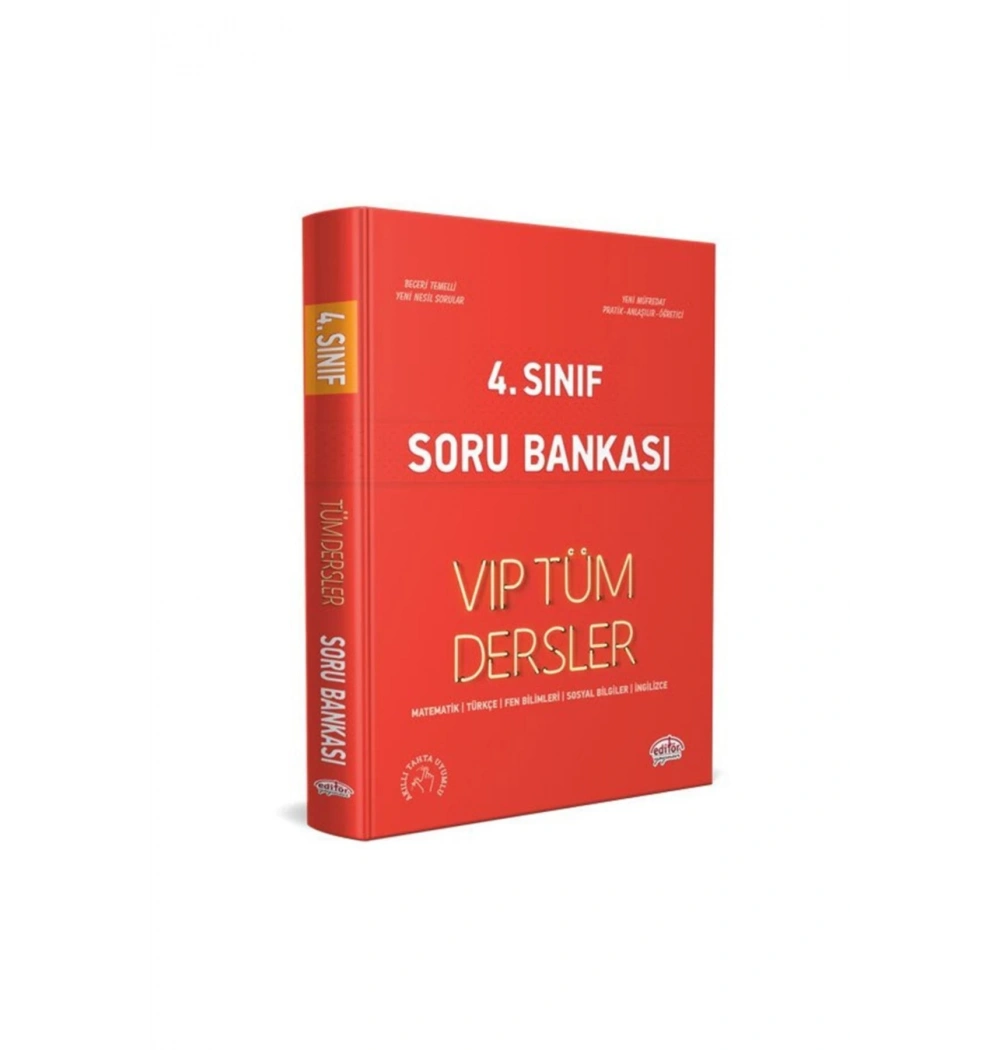 Editör 4.Sınıf Tüm Dersler Vip Soru Bankası