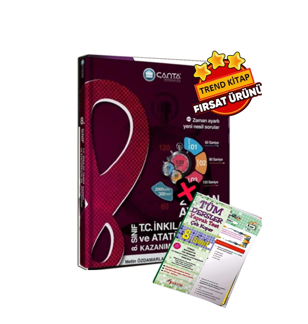 Çanta 8.Sınıf İnkilap Tarihi Etkinlikli Kazanım Soru Bankası