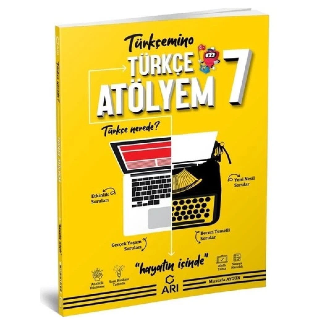Arı 7.Sınıf Türkçe Atölyem Türkçemino   Arı Yayınları