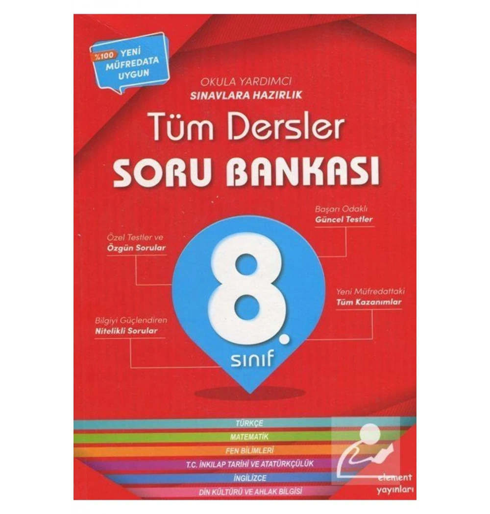 Element 8.Sınıf Tüm Dersler Soru Bankası