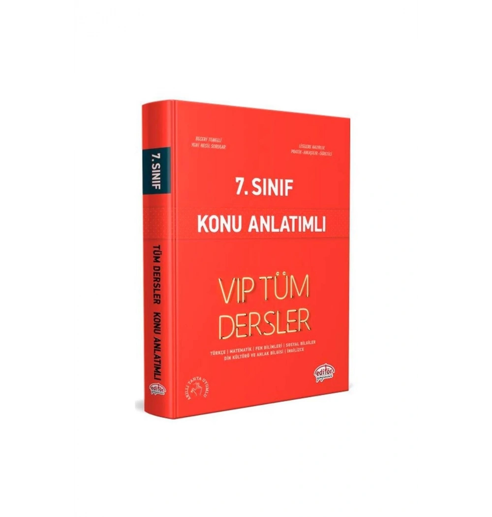 Editör 7.Sınıf Vip Tüm Dersler Konu Anlatımlı