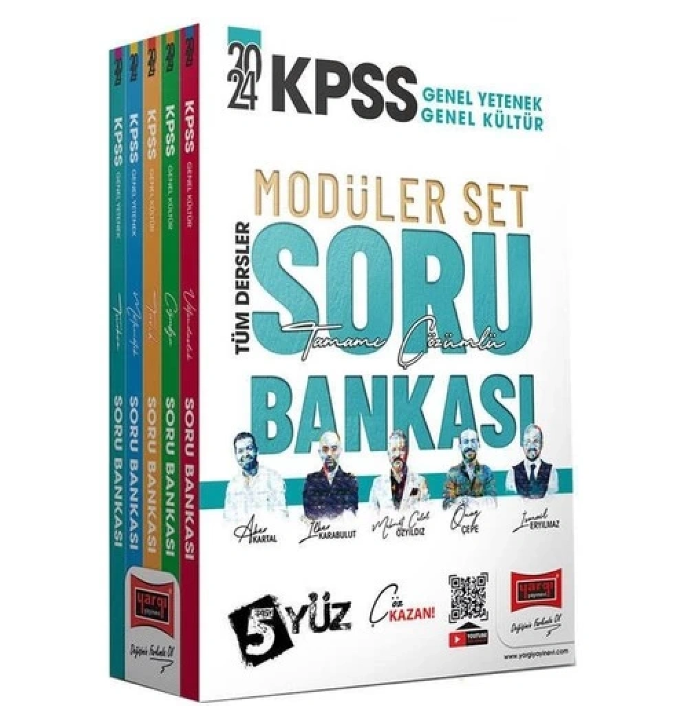 Yargı 2024 Kpss Gy Gk 5Yüz Ekip Modüler Soru Bankası Seti