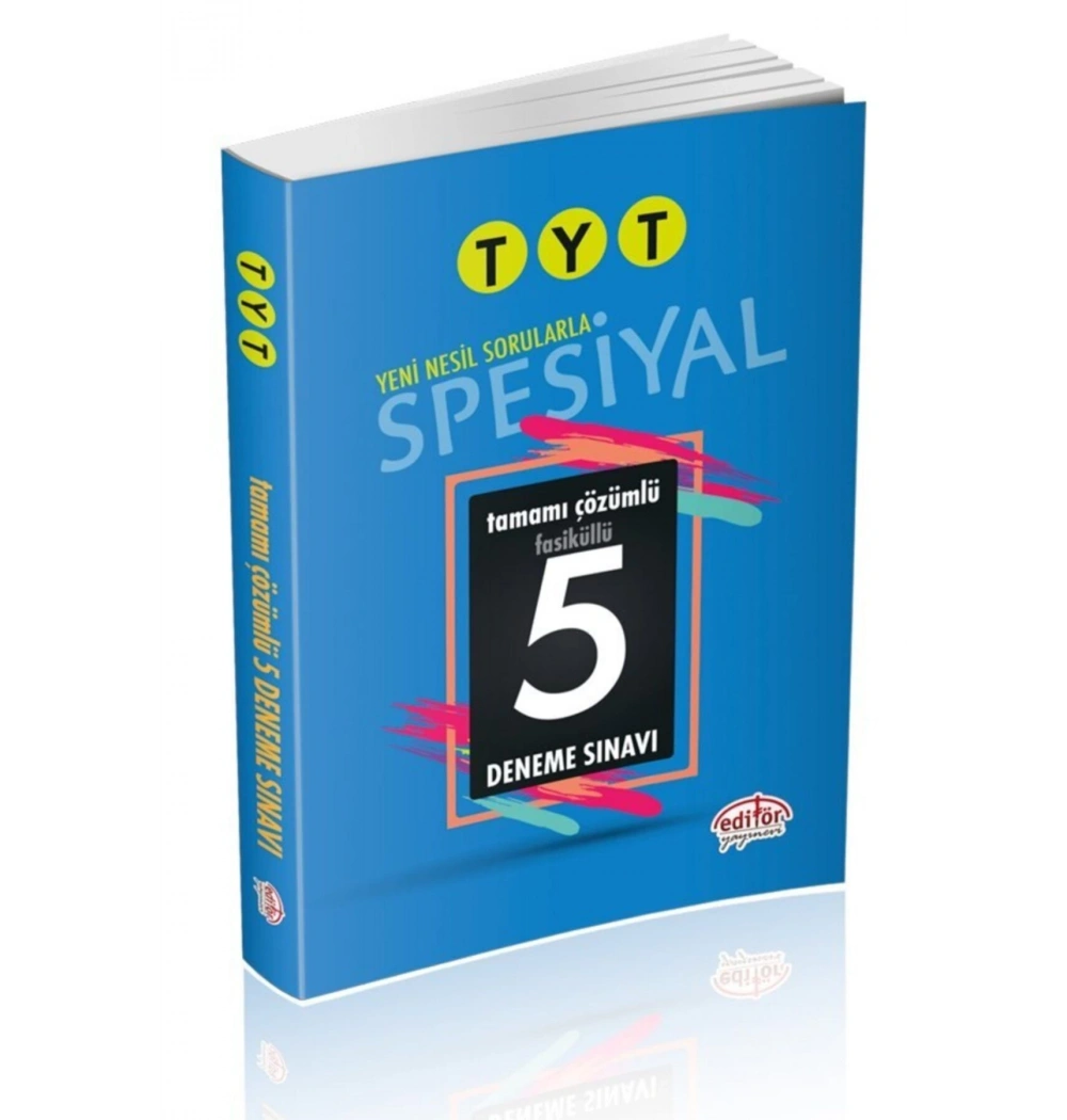 Editör Tyt Spesiyal Çözümlü 5 Deneme Sınavı