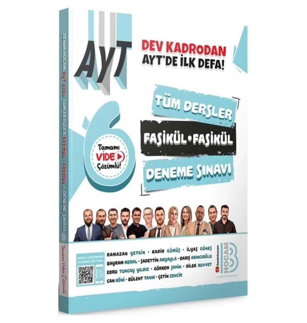 Ayt Tüm Dersler 6 Fasikül Deneme Sınavı Video Çözümlü  Benim Hocam