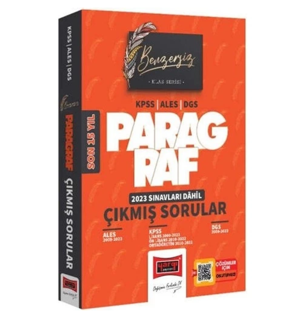 Yargı 2024 Kpss-Ales-Dgs Paragraf Son 15 Yıl Çıkmış Sorular