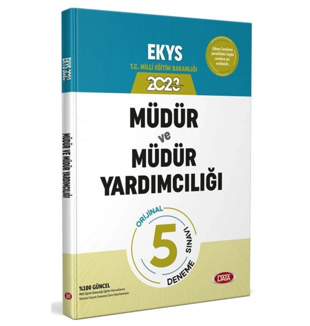 Data 2023 Ekys Müdür Ve Müdür Yardımcılığı 5 Orjinal Deneme