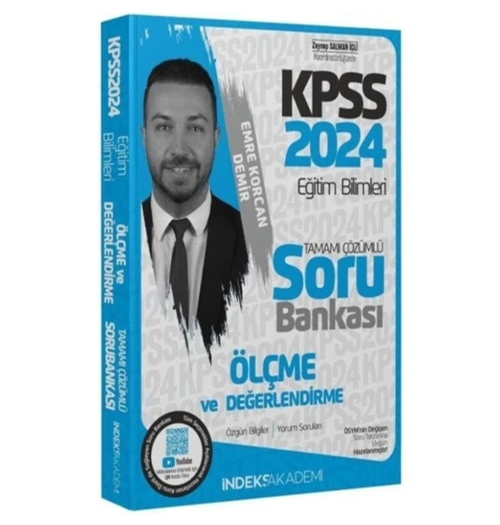 Kpss 2024 Eğitim Bilimleri Ölçme Değerlendirme Çözümlü Soru Bankası  İndeks Akademi