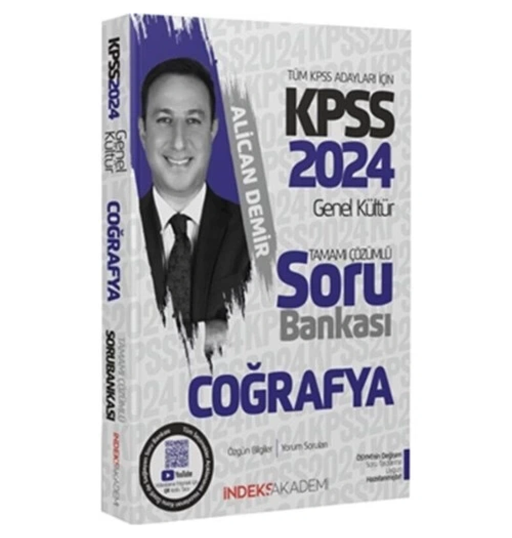 Kpss 2024 Gk Coğrafya Çözümlü Soru Bankası  İndeks Akademi