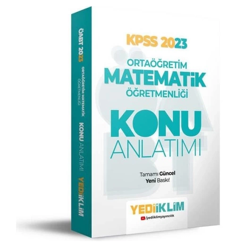 Kpss 2023 Ortaöğretim Matematik Öğretmenliği Konu Anlatım  Yediiklim