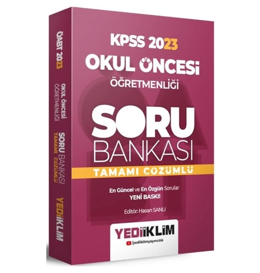 Kpss 2023 Okul Öncesi Öğretmenliği Soru Bankası  Yediiklim