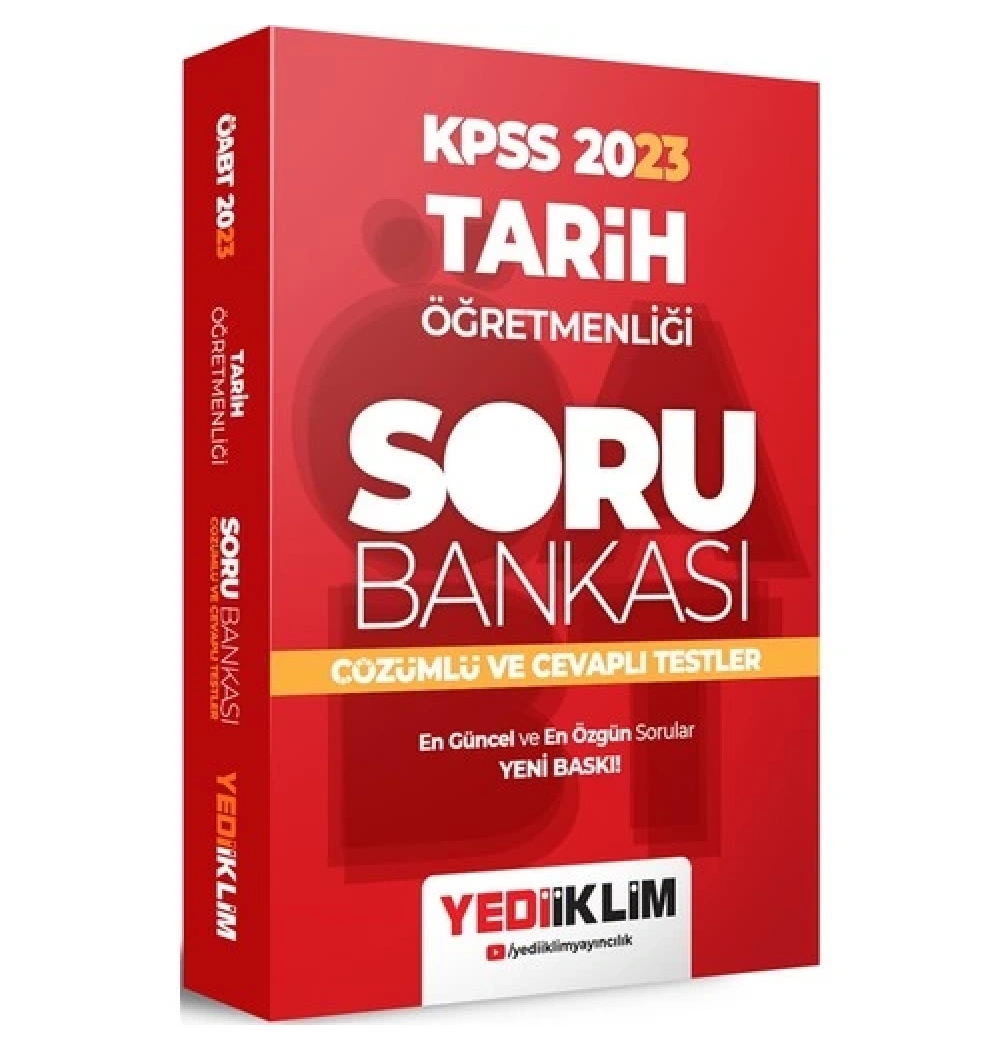 Kpss 2023 Tarih Öğretmenliği Soru Bankası  Yediiklim