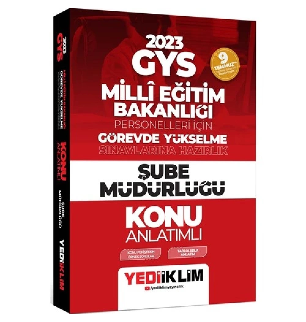 2023 Gys Gys Meb Şube Müdürlüğü Konu Anlatımlı  Yediiklim