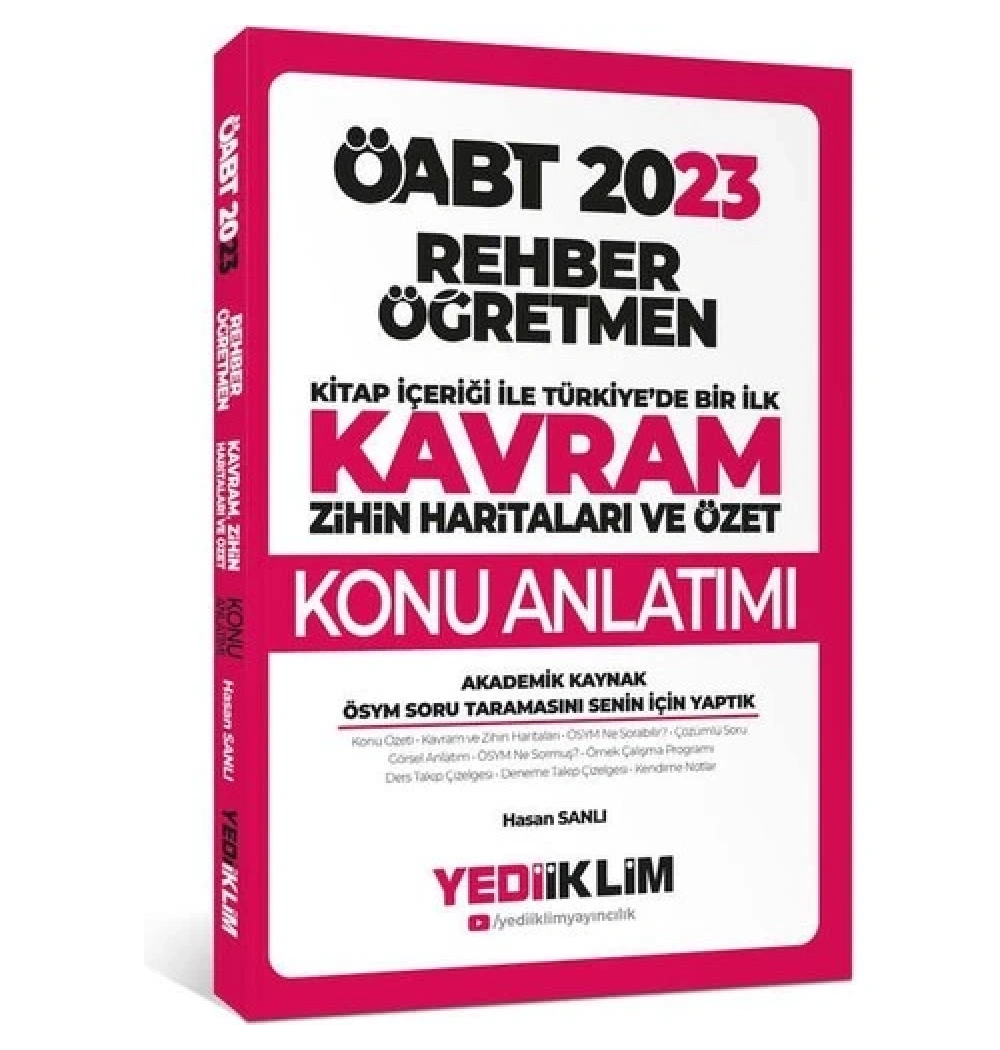 Öabt 2023 Rehber Öğretmen Kavram Haritaları Konu Anlatım  Yediiklim