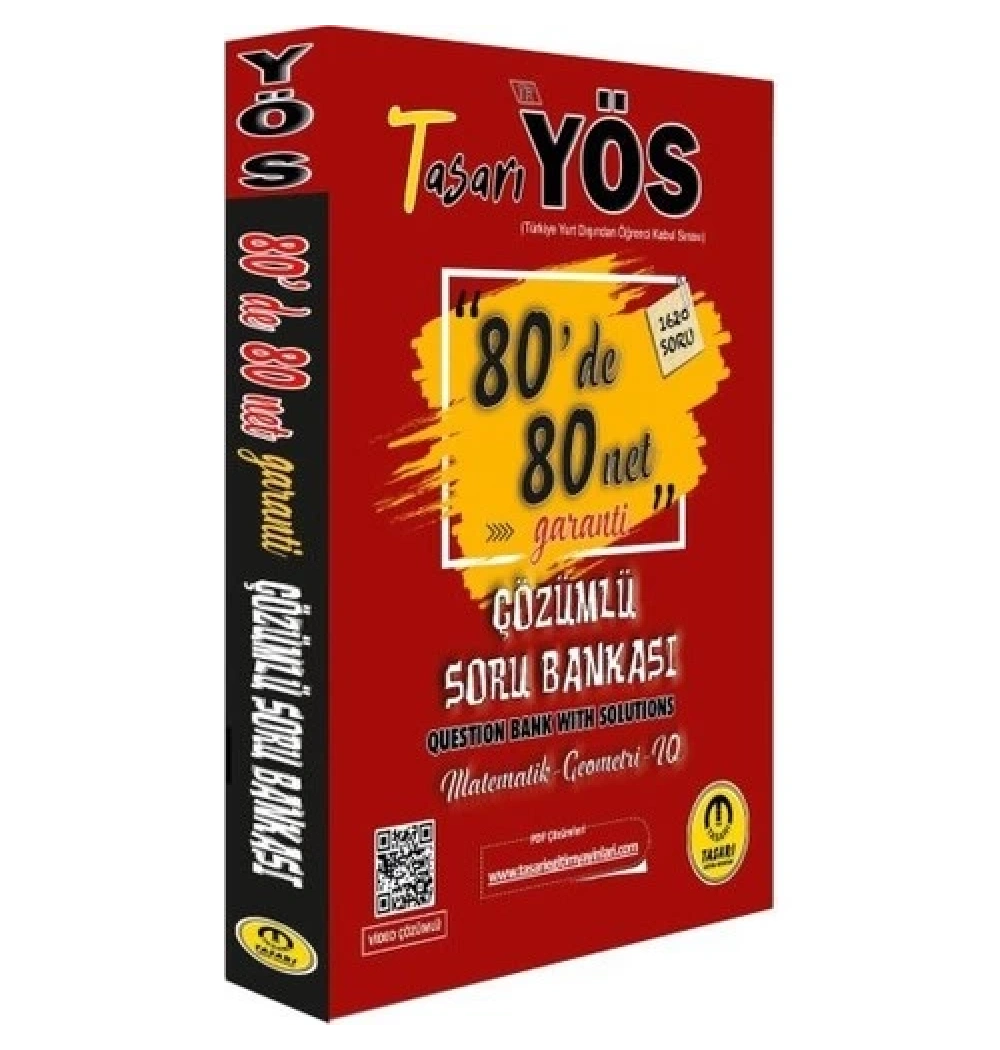 Tasarı Yös 80 De 80 Net Garanti Çözümlü Soru Bankası
