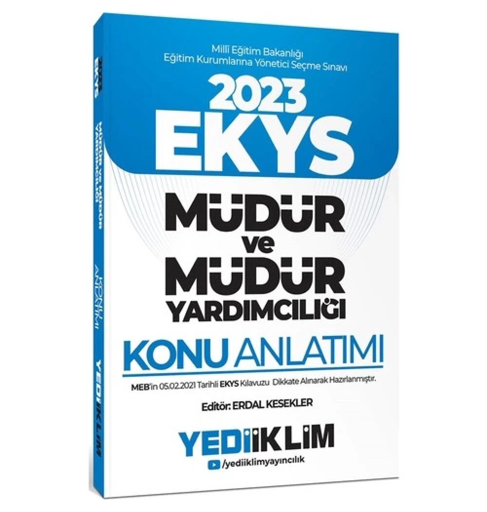 2023 Ekys Müdür Ve Müdür Yardımcılığı Konu Anlatım  Yediiklim