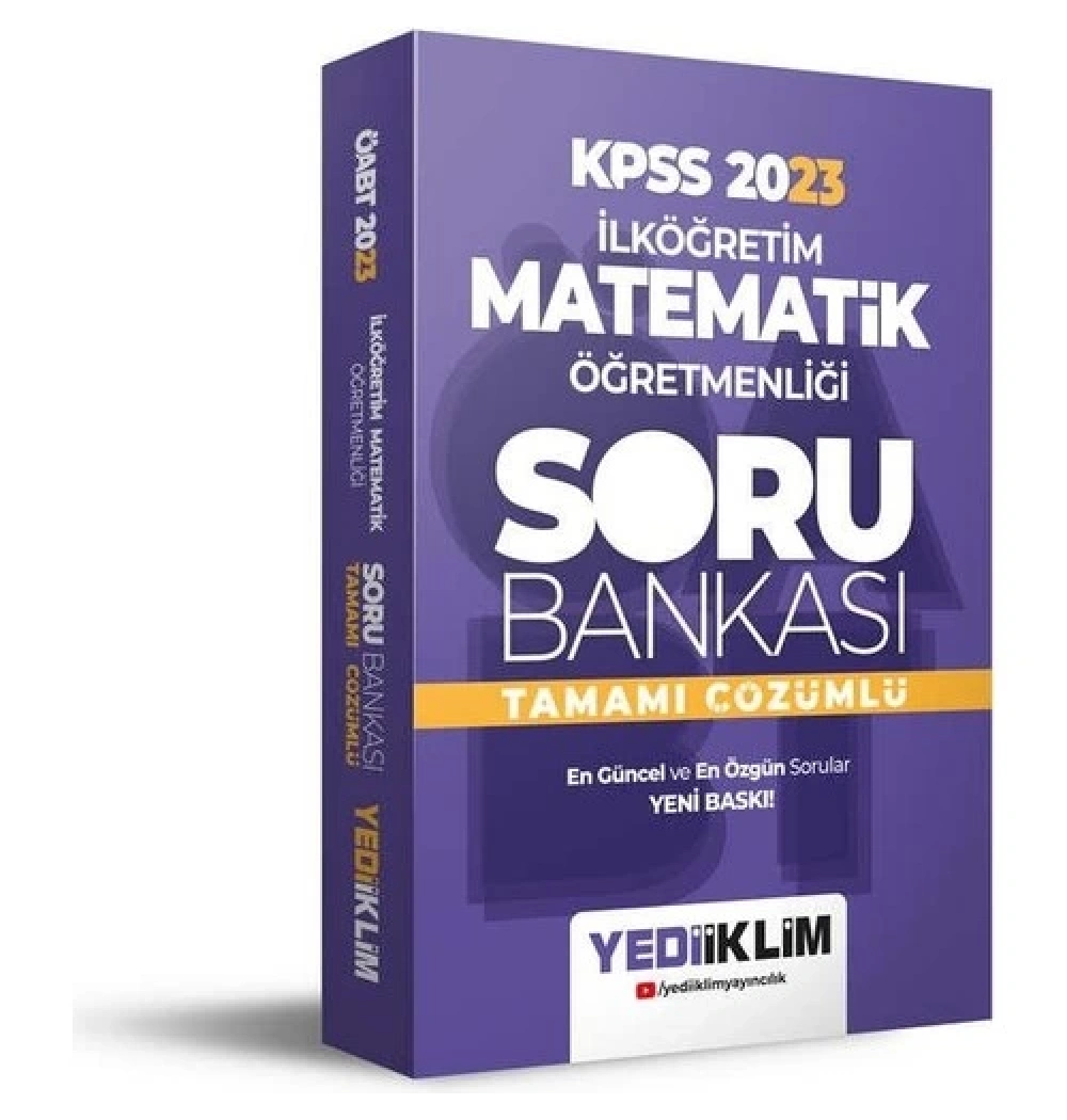 Kpss 2023 İlköğretim Matematik Öğretmenliği Soru Bankası  Yediiklim