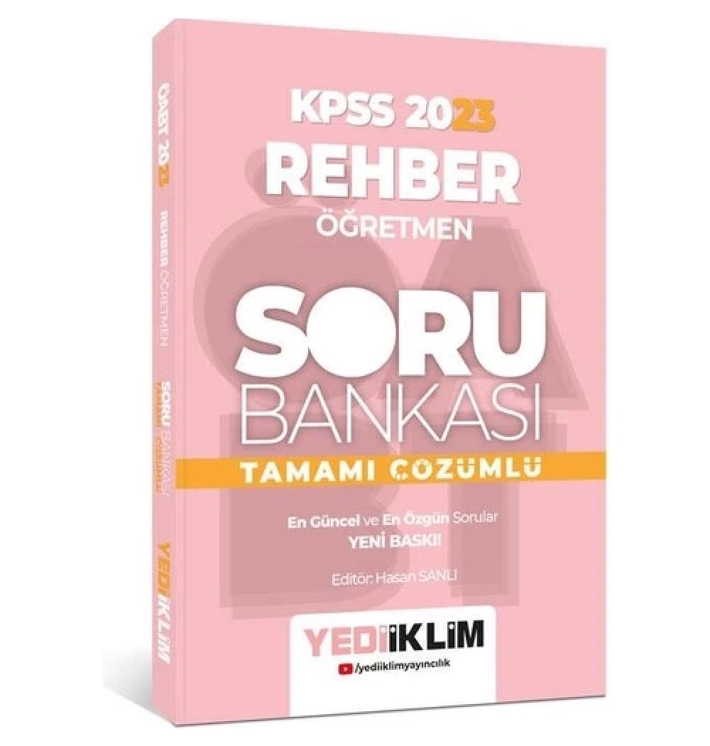 Kpss 2023 Rehber Öğretmen Soru Bankası  Yediiklim