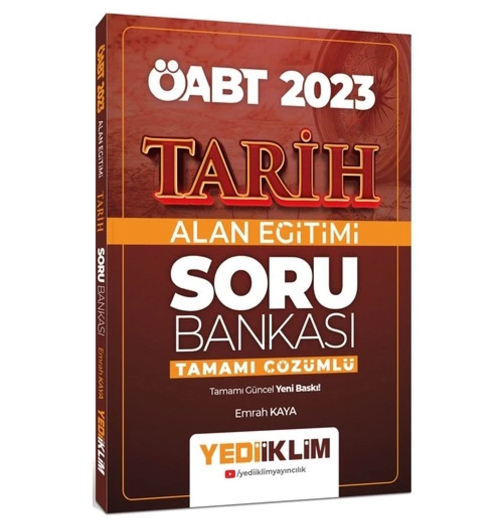 2023 Öabt Tarih Çözümlü Soru Bankası  Yediiklim
