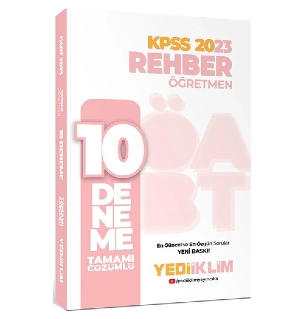 Kpss 2023 Rehber Öğretmen 10 Çözümlü Deneme  Yediiklim
