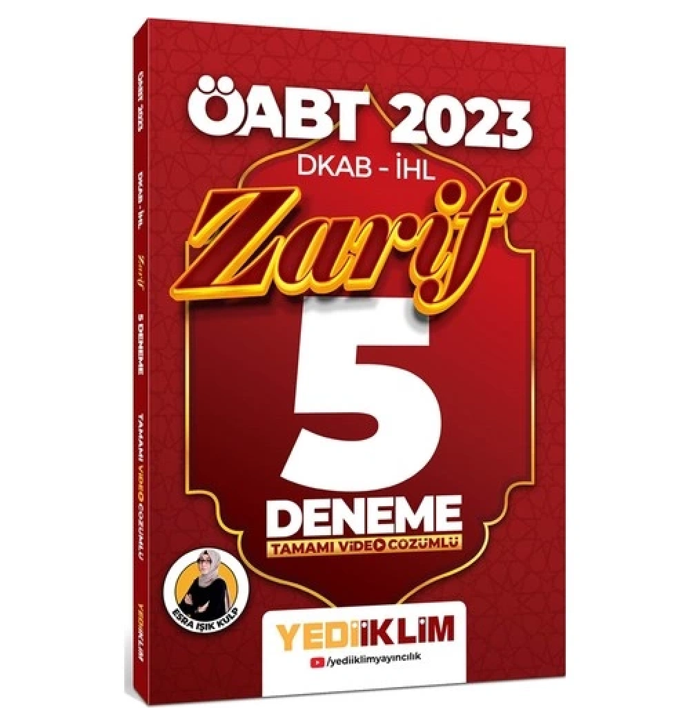 Öabt 2023 Dkab-İhl Zarif 5 Deneme  Yediiklim
