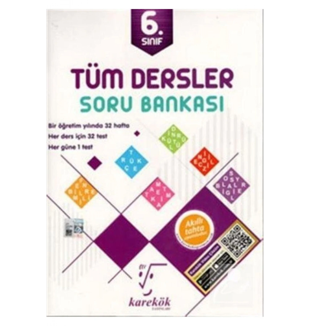 Karekök 6.Sınıf Tüm Dersler Soru Bankası
