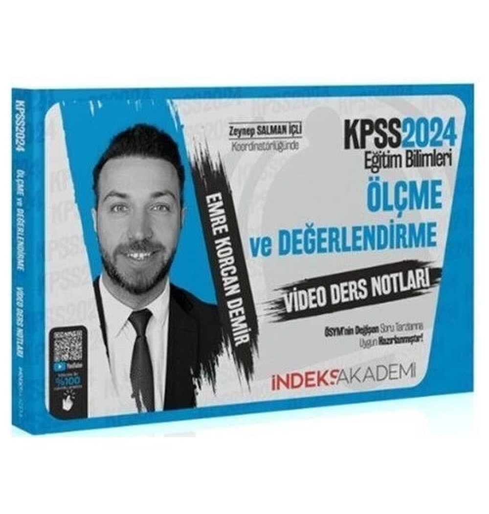 Kpss 2024 Eğitim Bilimleri Ölçme Değerlendirme Video Ders Notları  İndeks Akademi
