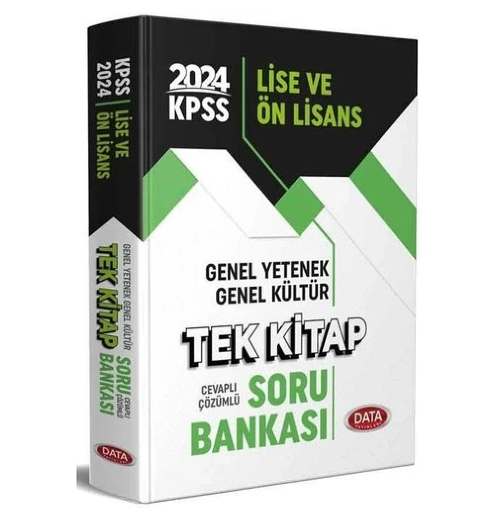 Data 2024 Kpss Lise Önlisans Gy Gk Tek Kitap Çözümlü Soru Bankası