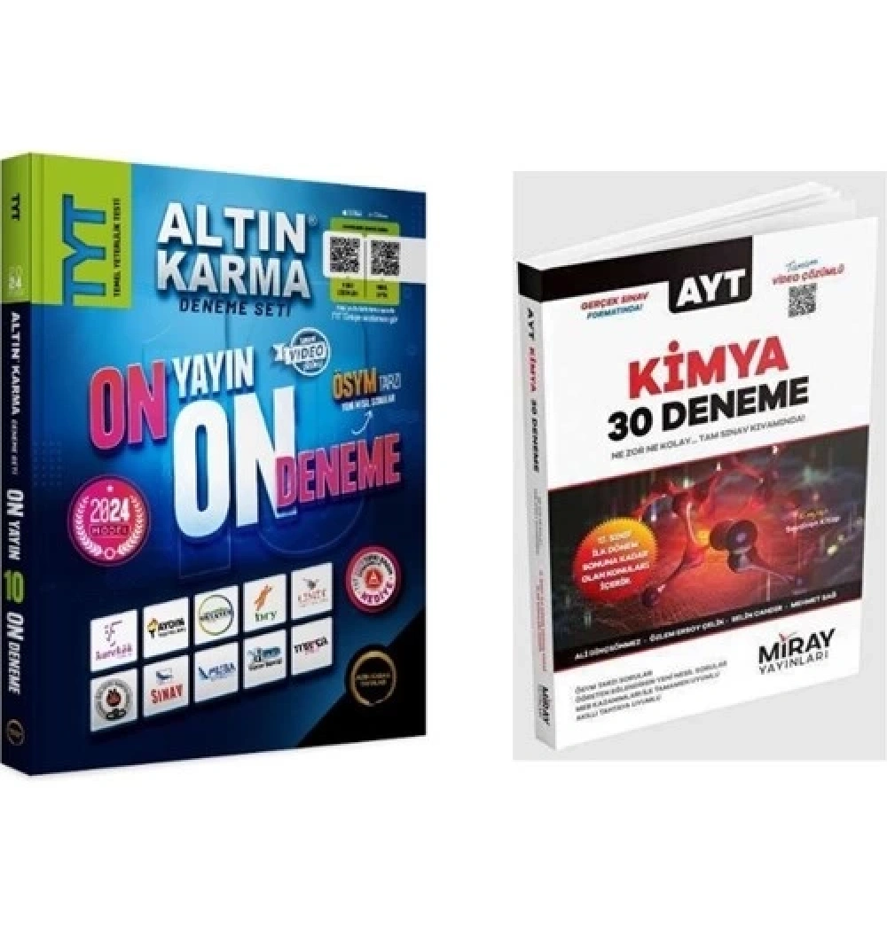 2024 Tyt 10 Farkli Deneme +Son 1 Yıl Çikmiş Sorular Altın Karma